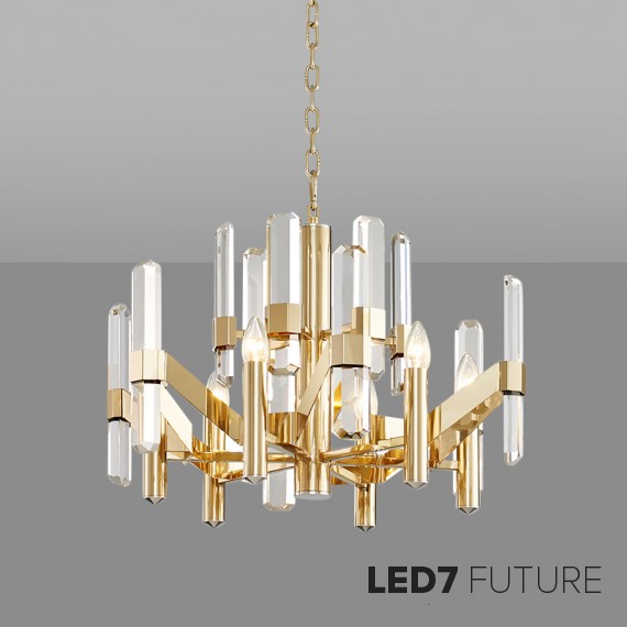 Loft Industry Modern - Rocks Chandelier